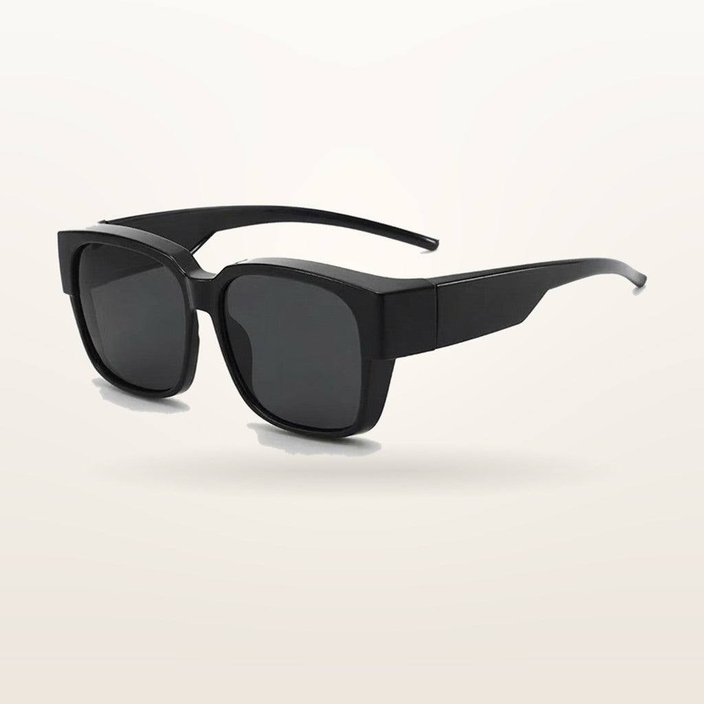 SunFit Ladies fit-over sunglasses in Black Classic, polarised lenses