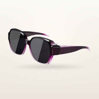 SunFit Ladies fit-over sunglasses in Purple Luna, polarised lenses