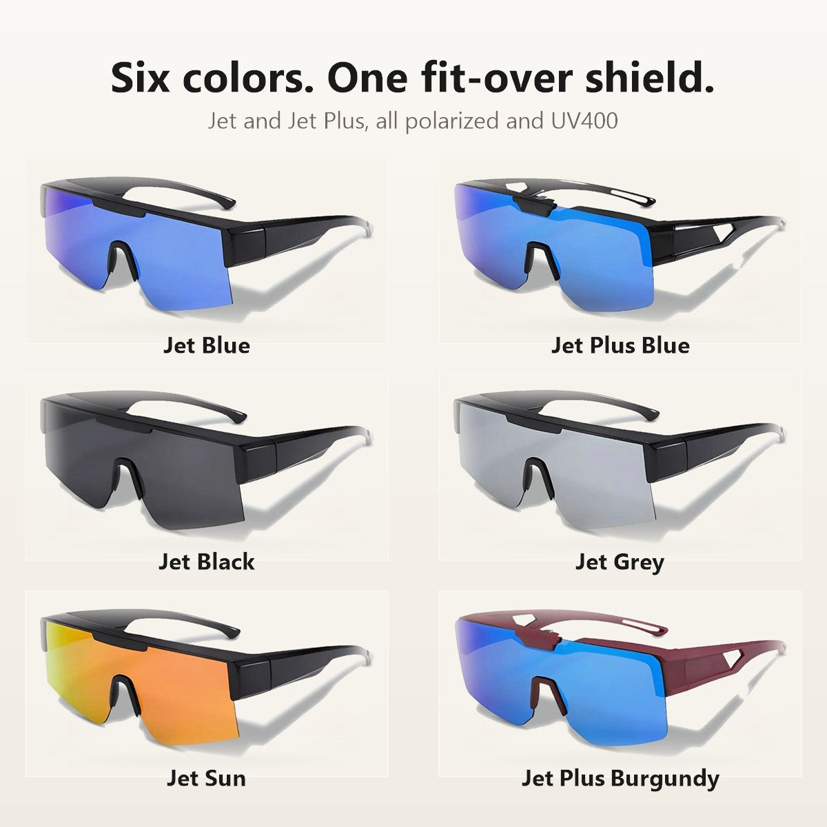 SunFit Sport colors: Jet Blue, Jet Plus Blue, Jet Black, Jet Grey, Jet Sun and Jet Plus Burgundy